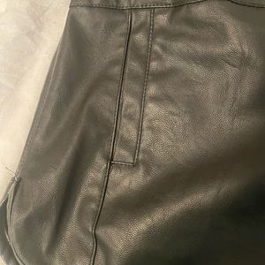 Faux Leather Shorts
